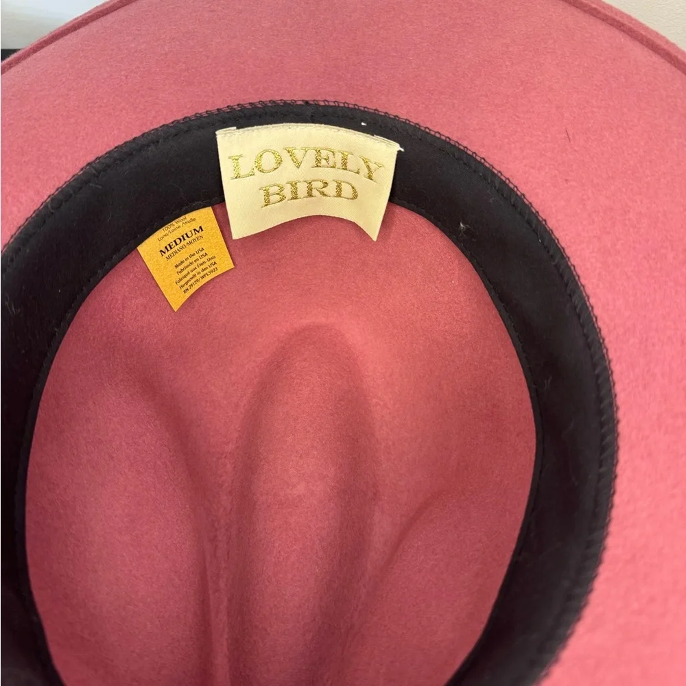 Lovely Bird Dallas Rose Felt Hat - Picture 4 of 4